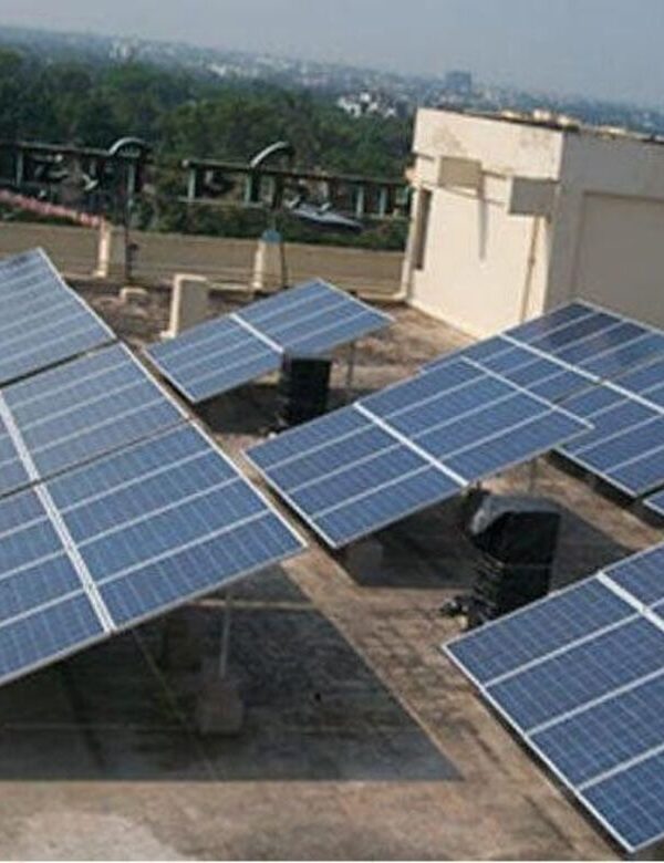 Commercial solar power plant