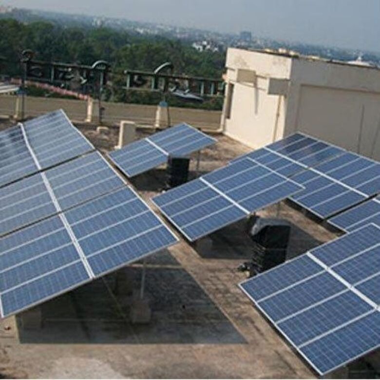 Commercial solar power plant